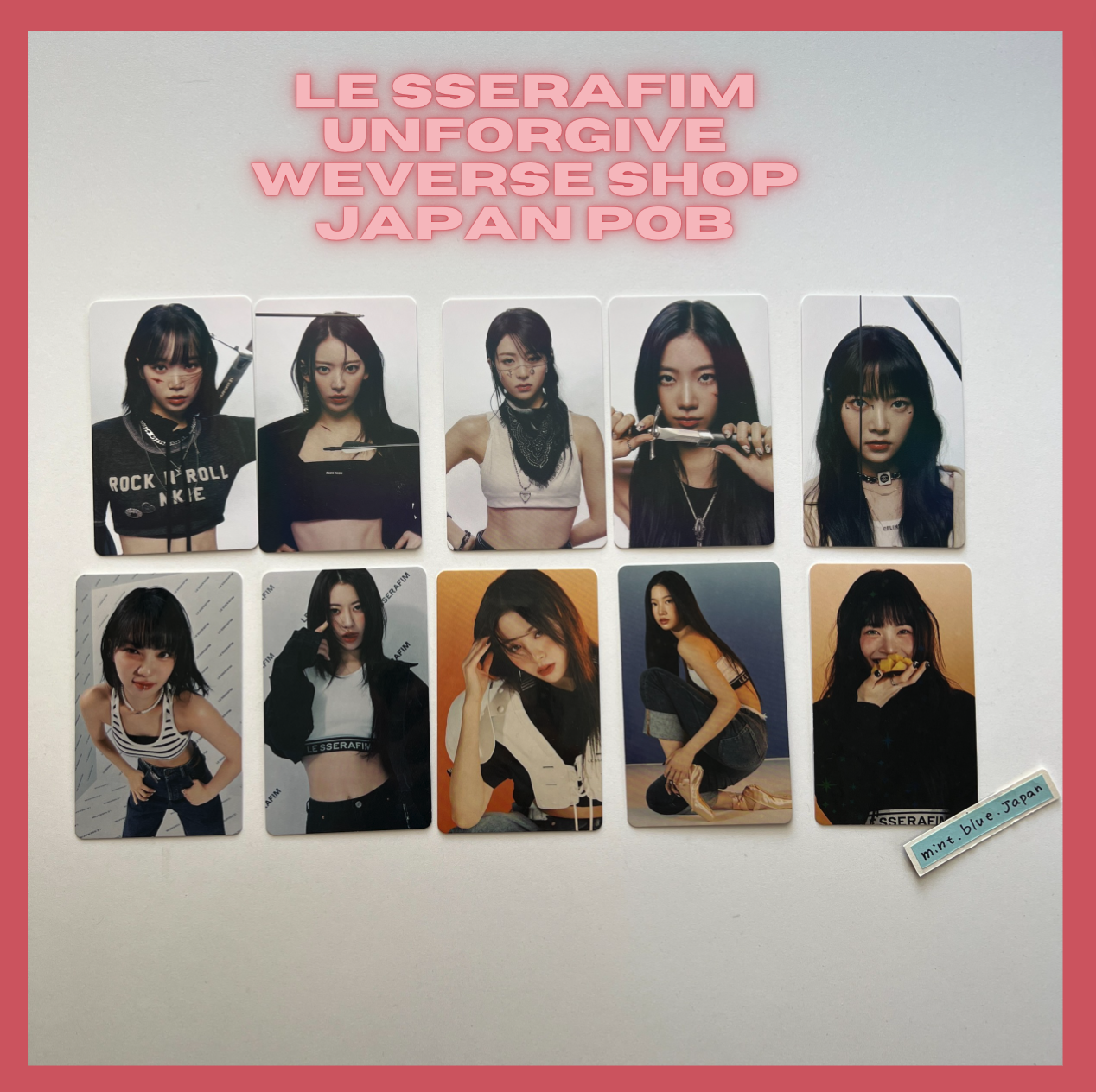 Le Sserafim 1st Studio Album UNFORGIVEN Official Photocard