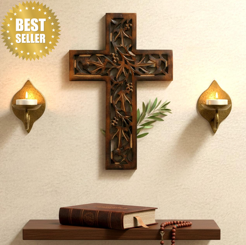 Handmade Holy Lord Jesus Christ on Cross Holy Cross for Your Home or Workplace.