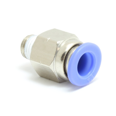 1pc Push in to Connect 1/4 mm OD - 1/16'' NPT Male Straight Fittings MTC1/4-N00