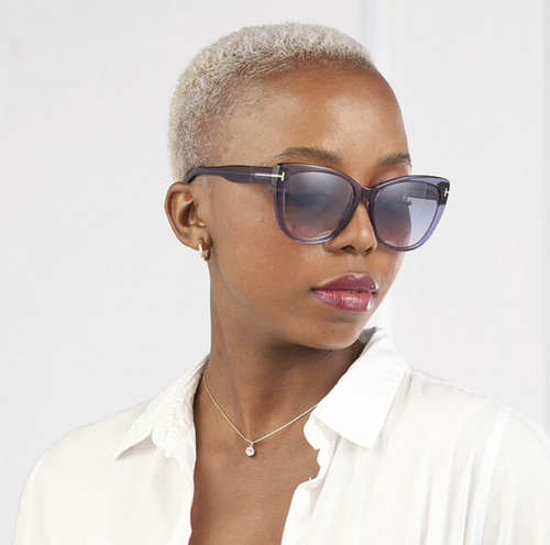 TOM FORD TOM FORD FT0937-81B-57 SHINY VIOLET SUNGLASSES