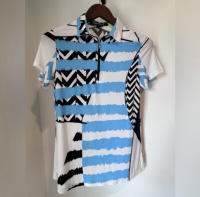 Simplicite By JAMIE SADOCK GOLF TOP 1/4 ZIP Multicolor Size S
