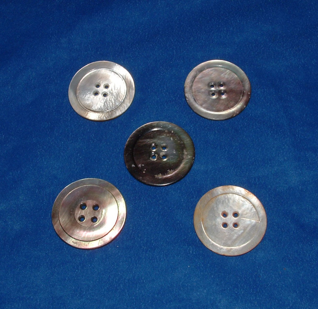 Vintage Antique Mother of Pearl Buttons 1 1/2