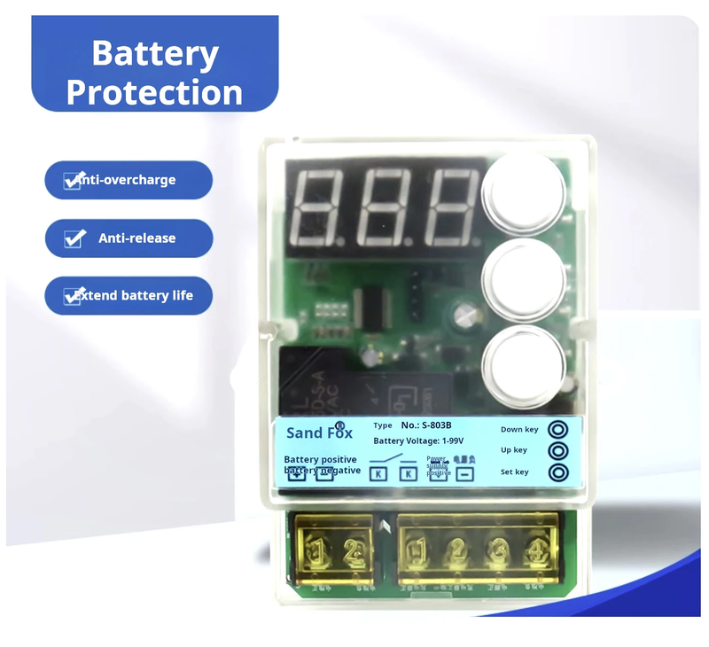 Battery Overcharge/Over Discharge Control Module Automatic Charging Lithium Batt