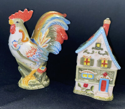Glenbrook 2010 Fitz And Floyd Salt & Pepper Shakers  New ! Please READ !!   #166