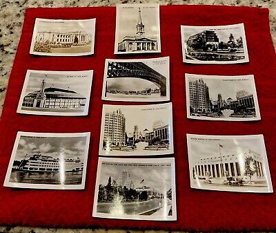 Lot 10 1940s St Louis MO Vintage Photo Cards Steamer Admiral Eads Bridge Arena