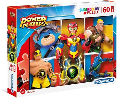 CLEMENTONI - Maxi Puzzle 60 Piezas POWER PLAYERS - 62x42 cm -  - CLE26458