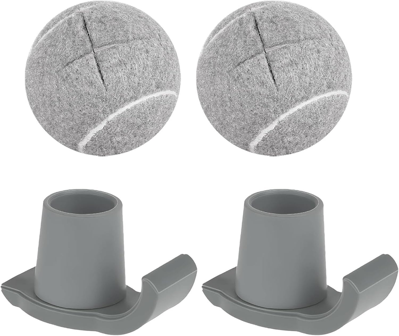 Tennis Balls for Walkers Pre Cut, Walker Skis Glides for Folding Walkers (Grey-4