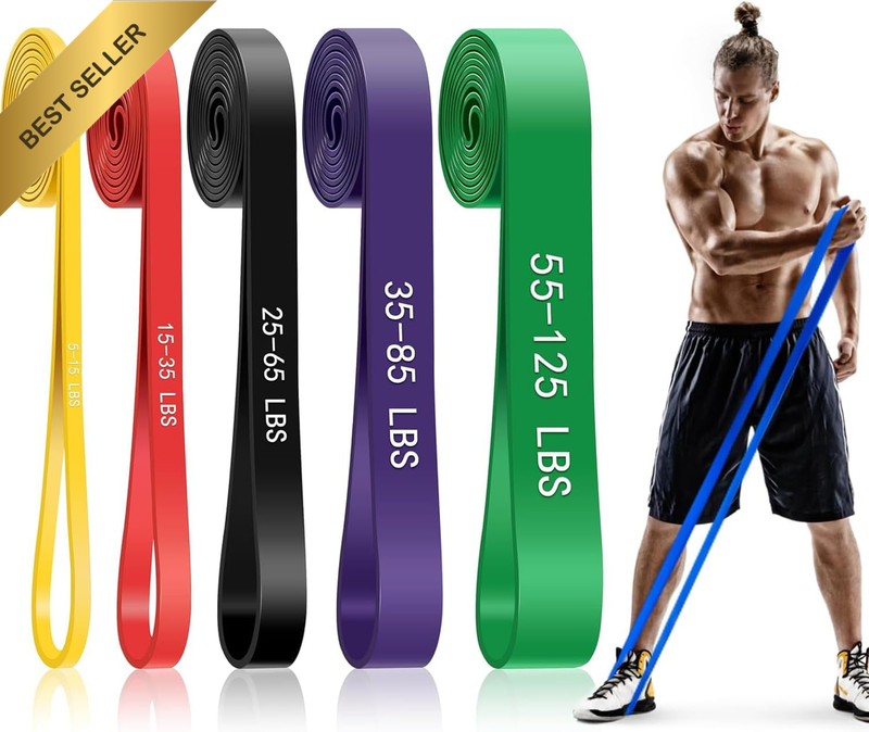 Pull up Assistance Bands - 5-Level Duty Resistance Bands,Pull up Bands for Men &