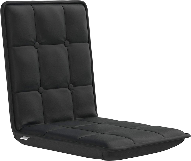 Bonvivo Easy Comfort Floor Chair, Elegant Multi-Angle Black Floor Seating for Ad
