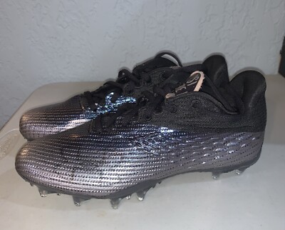 Under Armour Blur Smoke Womens Lacrosse Cleats Sz 6.5 Black/Purple 3025123-002