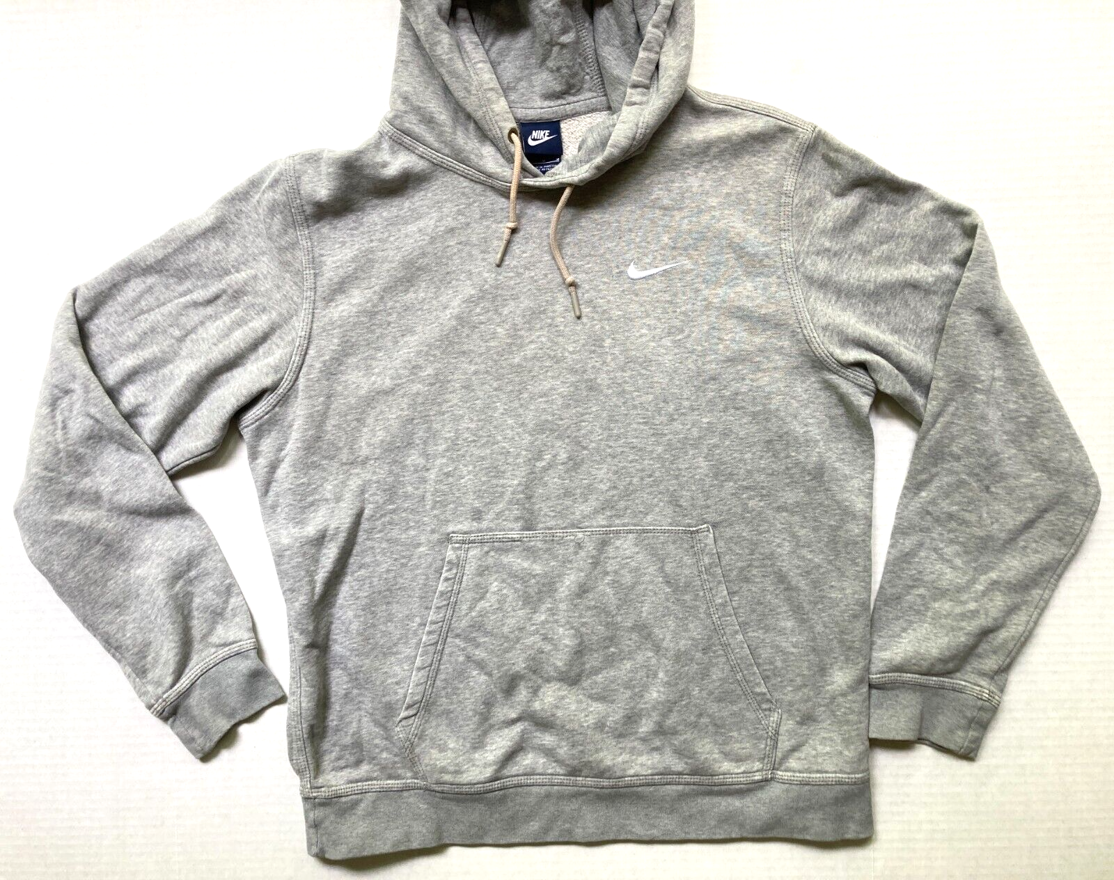 Vintage Nike Gray Hoodie Men Size Medium Swoosh Logo Blue Vintage Nike Gray Hoodie Men Size Medium Swoosh Logo Blue