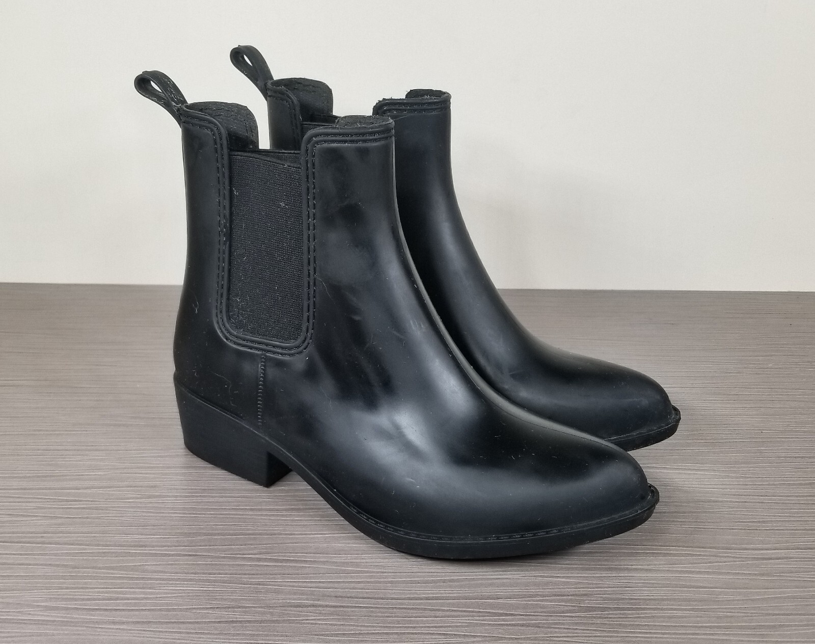Jeffrey Campbell Stormy Rain Boot, Black, Womens Size 6 M / 37