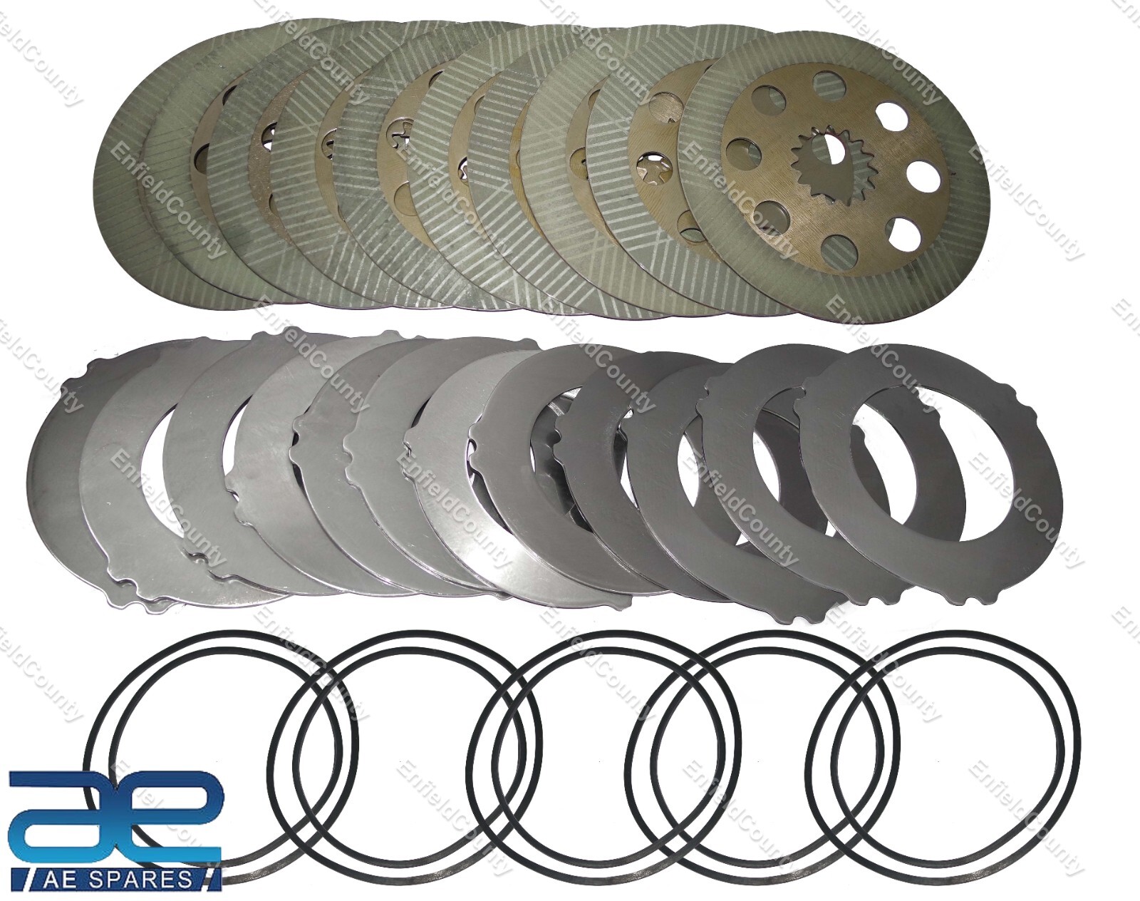 JCB Brake Friction 10 Counter Plates 12 No & Seals Part 458/20285 458/20353  