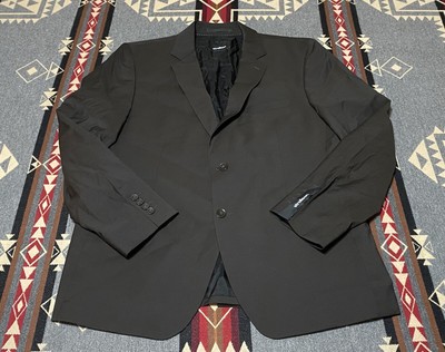 Strellson Mens 2-Button Blazer Brown Lined Sport Coat Sz 44 Wool BR