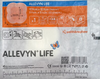 Smith & Nephew Allevyn Life Dressing 129cm'' × 129cm- NEW -lot of 8