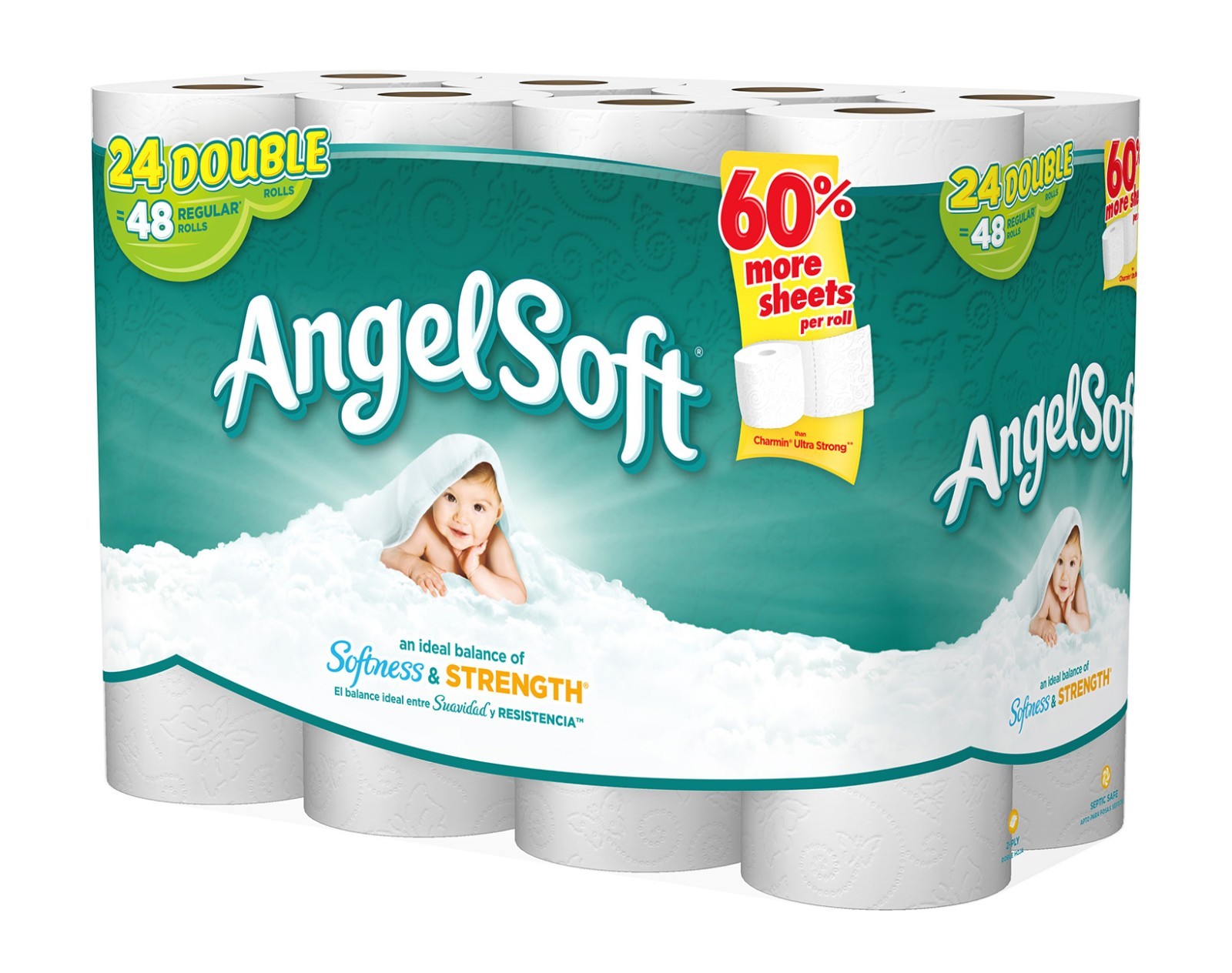 UPC 030400773877 product image for Angel Soft Toilet Paper, 24 Double Rolls, Bath Tissue | upcitemdb.com