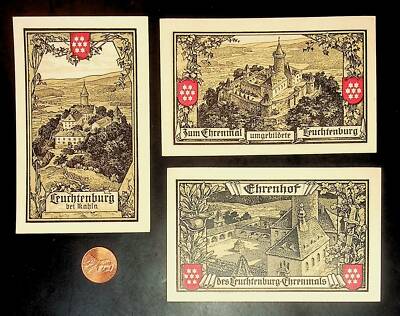 1921 Germany KAHLA 50   Phennig Banknote / Notgeld Set