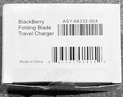 NEW Blackberry Folding Blade Travel Charger ASY-08332-004 *Lot of 2**
