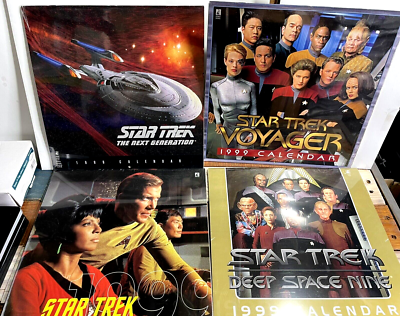 Lot of 4 (NEW) 1999 Star Trek Voyager Calendar Sealed- Next Generation -  Space | eBay