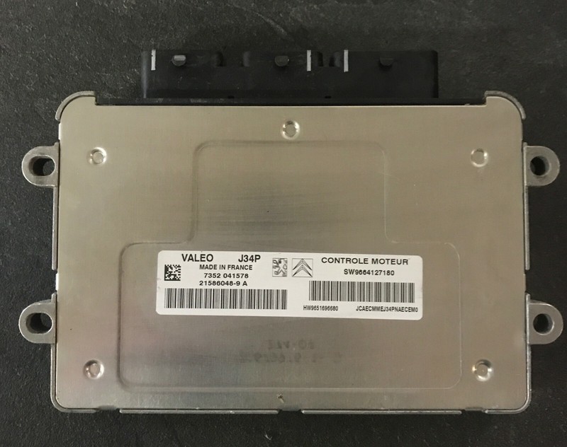 Calculateur Moteur Peugeot Citroen J34p 21586048-9 Sw9664127180 Hw9651696680