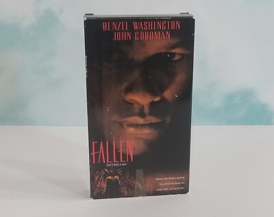 Fallen VHS Tape 1998 Denzel Washington / John Goodman Supernatural Thriller