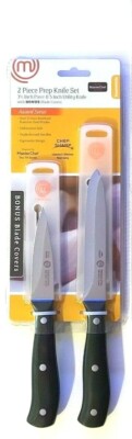 MasterChef 2 Pc. Prep Knife Set Full-Tang Stainless Steel Triple Rivet BRAND NEW