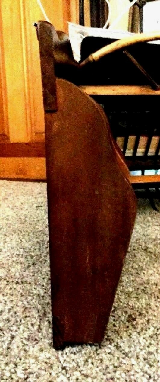 Vtg. Gailstyn Wood & Glass 4-Slot Kitchen Wall Mount Pocket - Glass Front Grains