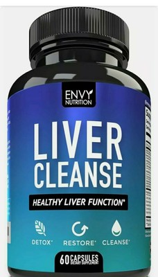 BEST Liver Cleanse Detox & Regenerator Supplement Support W/ Milk Thistle & Zinc