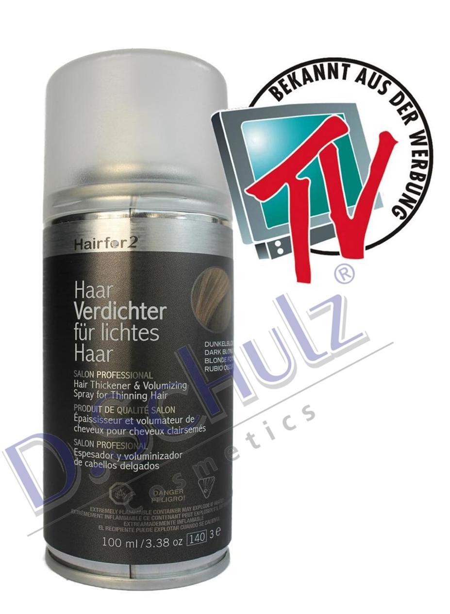 Hairfor2 Haarverdichter Haaraufüller Cover 100ml  Haarverdichtung Sprühhaar 