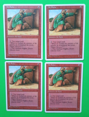 Magic the Gathering MTG Fourth (4th) Edition ALI BABA X 4  LP/EX U 1995!
