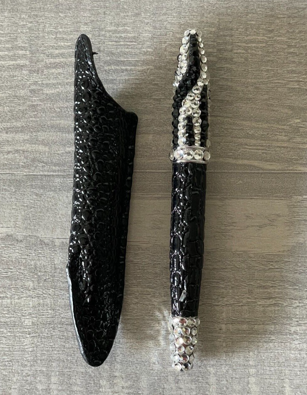 ボニックとジェル Jimmy Crystal Ballpoint Pen Style# AJ451 Zebra Design NWOT