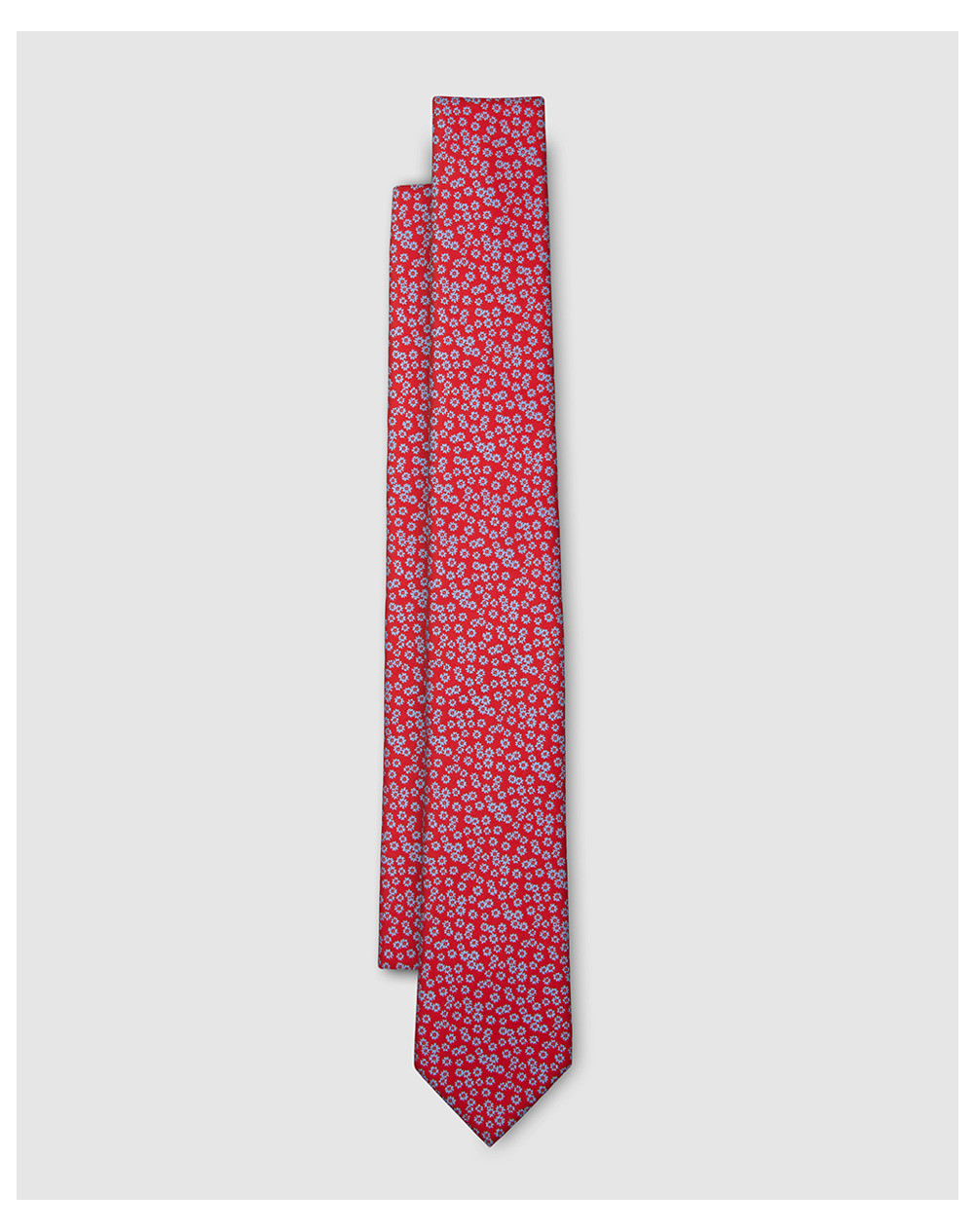 Accessoires cravates rouges pour homme en 100% soie