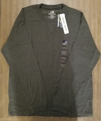 Alpine Lakes Ultra Soft Suede Jersey Long Sleeve Shirt Forest Green Men's Medium