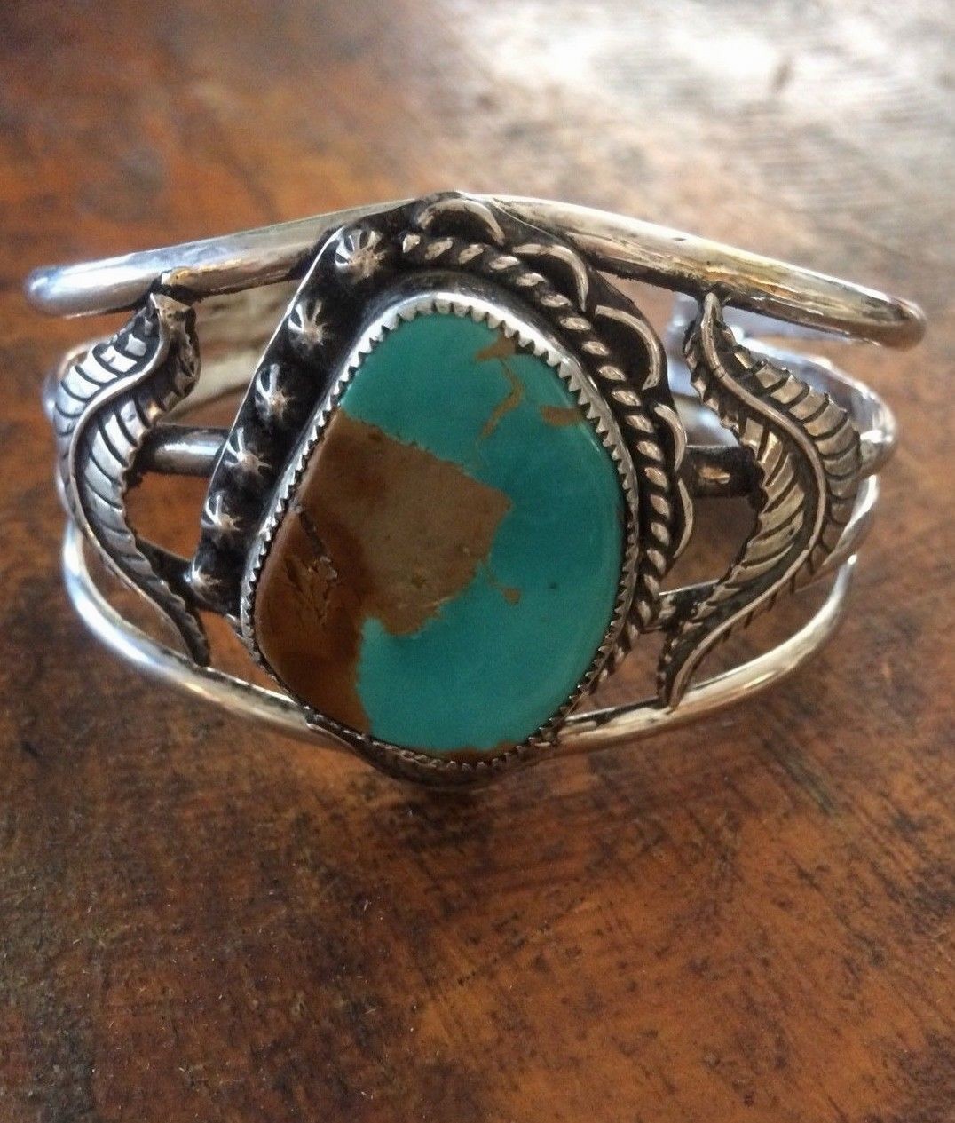 PIRME ROYSTON TURQUOISE BRACELET* TALBURT, NEVADA~STERLING