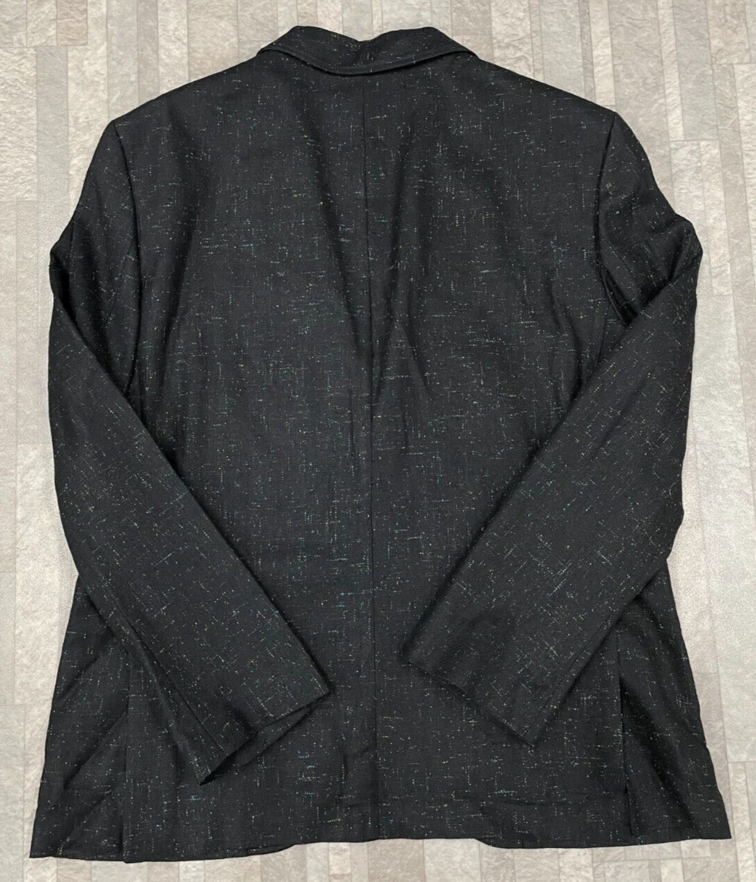 Pre-owned John Varvatos $1498  Slim Fit Peak Two Button Blazer In Black Size:56