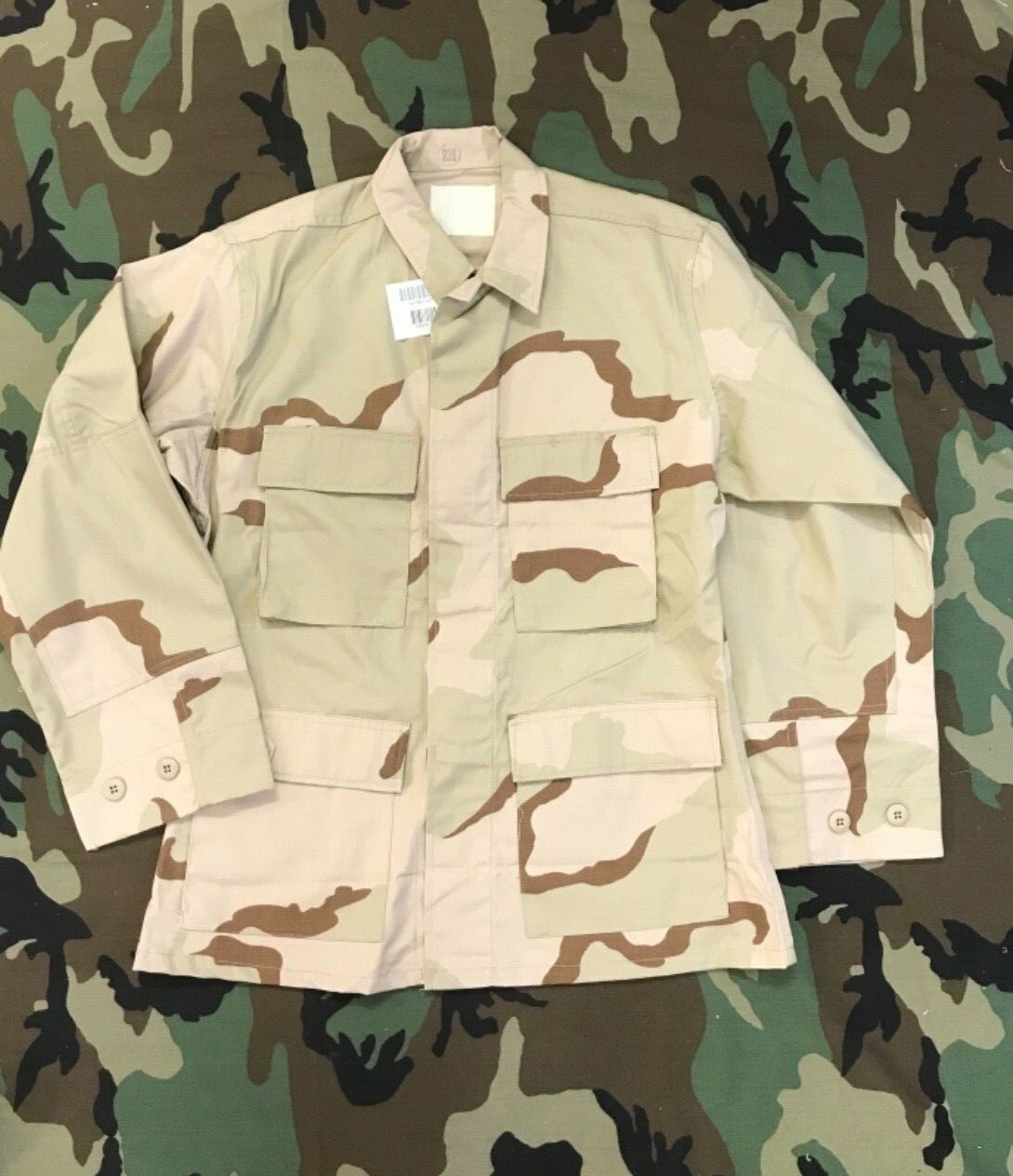 US ARMY CAMO BDU SHIRT COAT DESERT CAMOUFLAGE COMBAT XSMALL US ARMY CAMO BDU SHIRT COAT DESERT CAMOUFLAGE COMBAT XSMALL