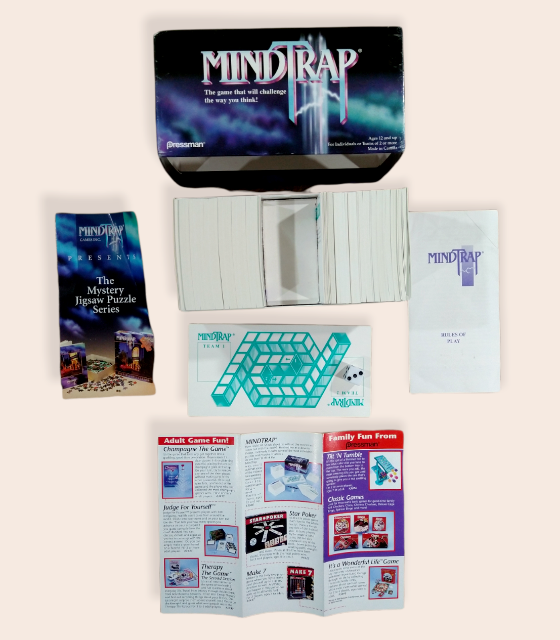 MINDTRAP 1 Game Question & Answers, Puzzles, Trick Questions Complete 1996