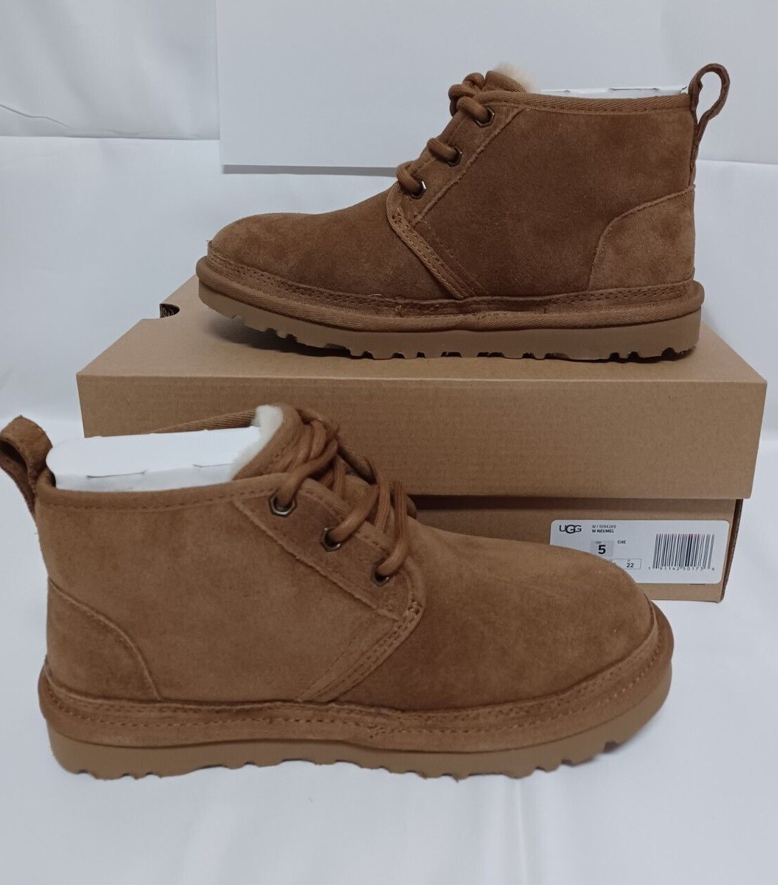 [1094269-CHE] Женские замшевые ботинки UGG Neumel каштанового цвета *НОВИНКА*