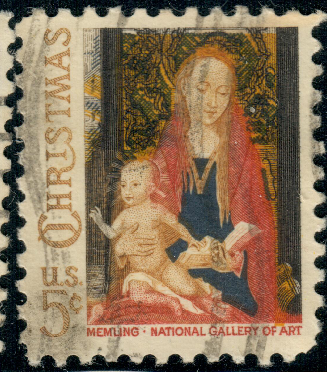 USA - 1966 - Christmas stamp - Madonna and Child - 5