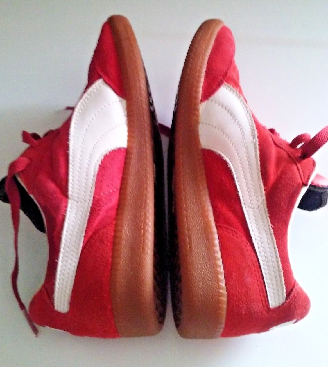 PUMA LIGA Red Suede Sneakers unisex size 7