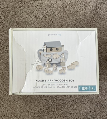 Pottery Barn Kids Wooden Noah’s Ark Toy - 16-Piece Set