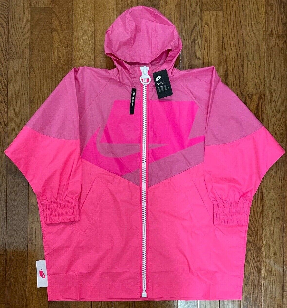 Nike Sportswear Windrunner Full Zip Jacket Coat Pink One Size CT0870-698 NWT Nike Sportswear Windrunner Full Zip Jacket Coat Pink One Size CT0870-698 NWT