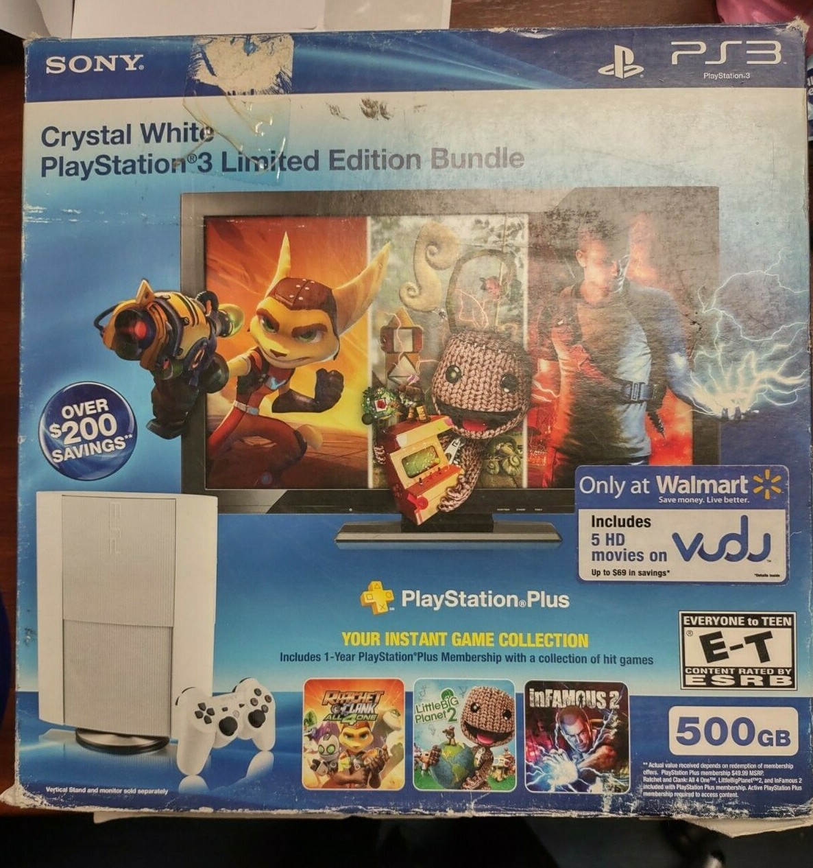 Playstation 3 Super Slim Crystal White 500gb Limited Edition Console Bundle OBN! Playstation 3 Super Slim Crystal White 500gb Limited Edition Console Bundle OBN!