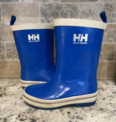 HELLY HANSEN JK Midsund Kids Rain Boots SZ US 11 / EU 28Royal Blue
