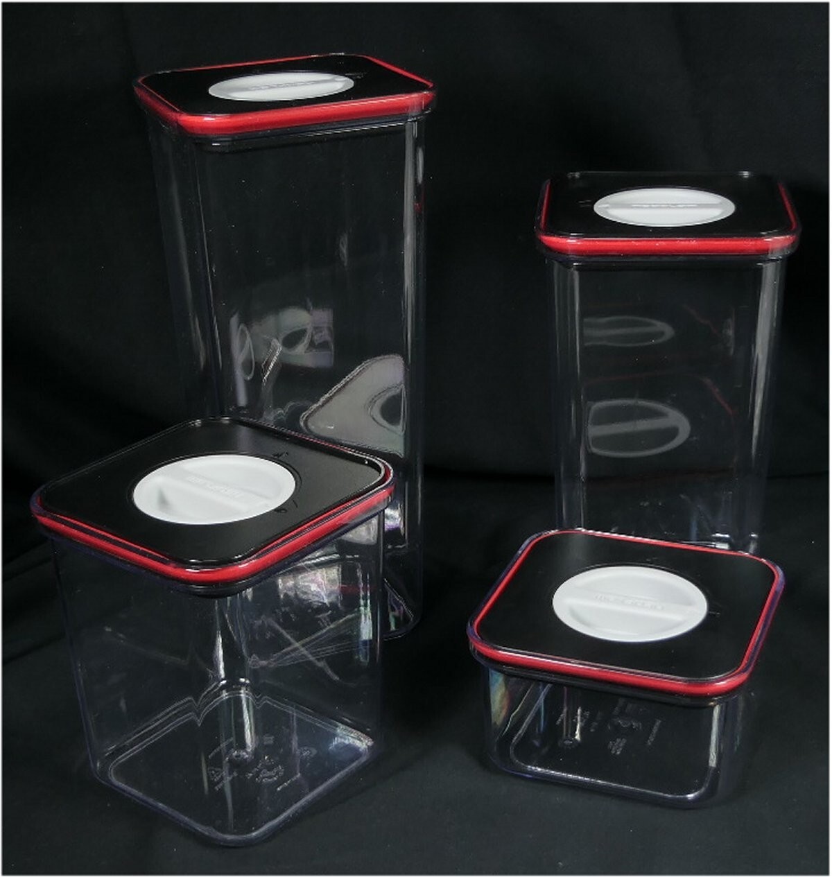 Neoflam Smart Seal 4 piece Canister/Organizer STACKABLE TOO BPA FREE