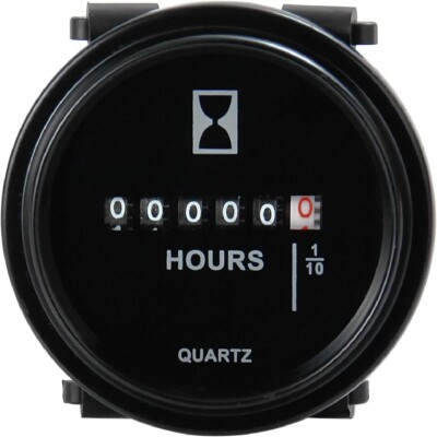 DC8V 12V 24V 36V 48V 60/80V  Quartz Hour Meter For Lawn Tractor Boat Engine ATV
