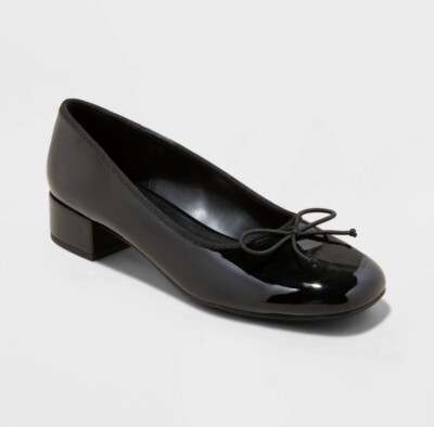 Women s Joy Ballet Pumps - A New Day Black Size 9