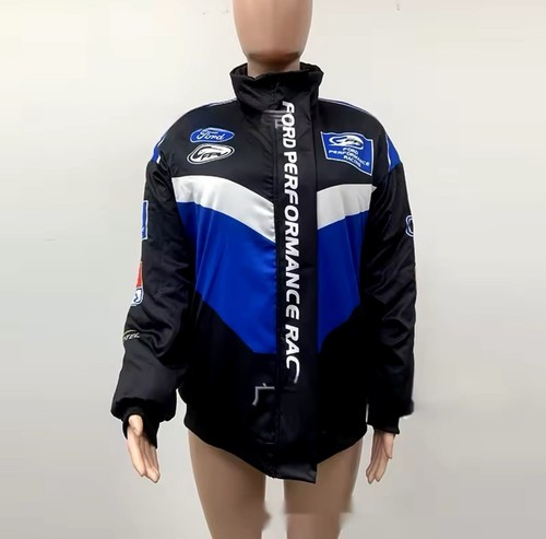 90s Ford レーシングジャケット racing jacket 黒　青 Ford Performance Racing Jacket Motorsport Racing Club Jacket
