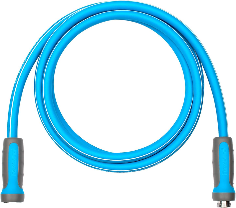 12 Ft Kink Free Garden Hose with Swivel Handle, All Weather Flexible, Heavy-Duty