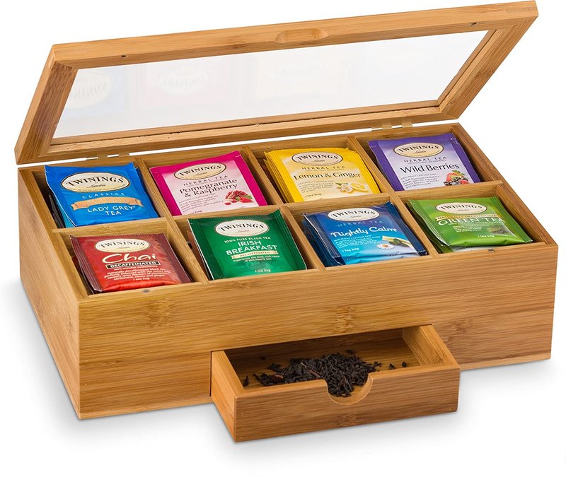 Box Organizer With Small Drawer, By Bambusi